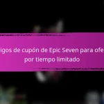 Premios por hitos del evento Epic Seven para mejoras de personajes